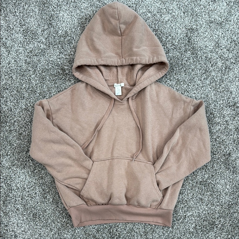 Bozzolo Tan Cropped Hoodie ~ Women's Size Small
